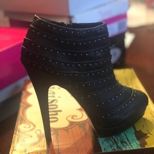 Studded high heel